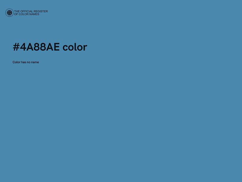 #4A88AE color image