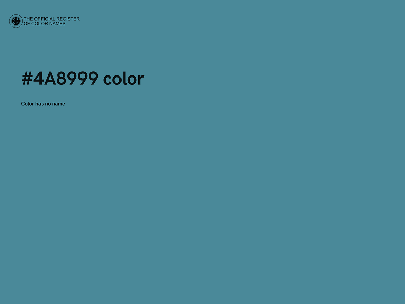 #4A8999 color image