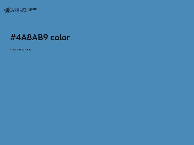 #4A8AB9 color image