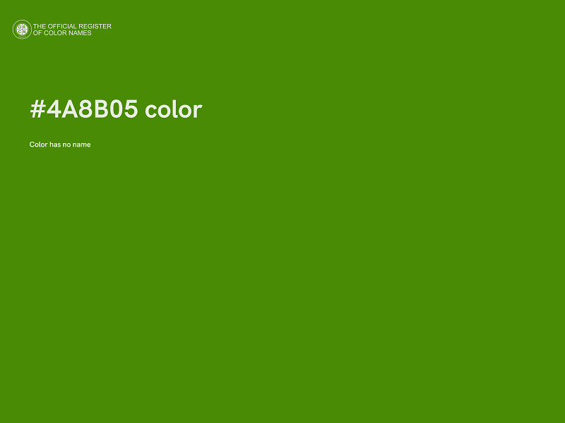 #4A8B05 color image