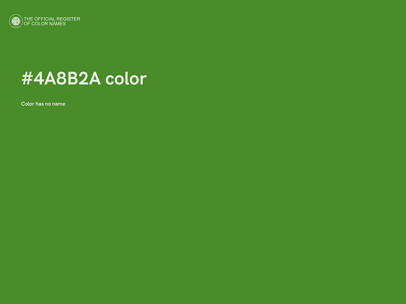 #4A8B2A color image