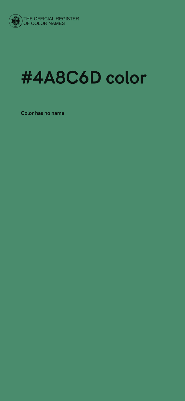 #4A8C6D color image