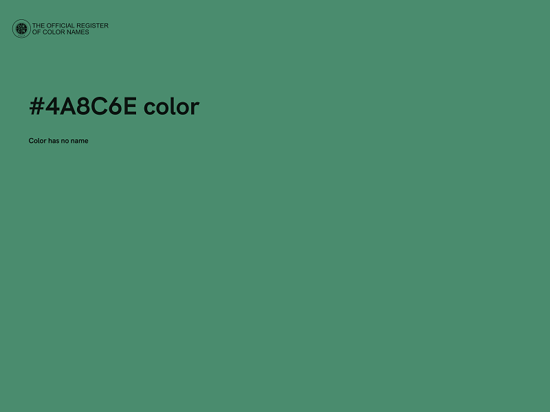 #4A8C6E color image