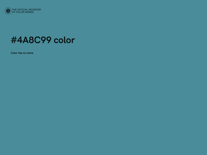 #4A8C99 color image