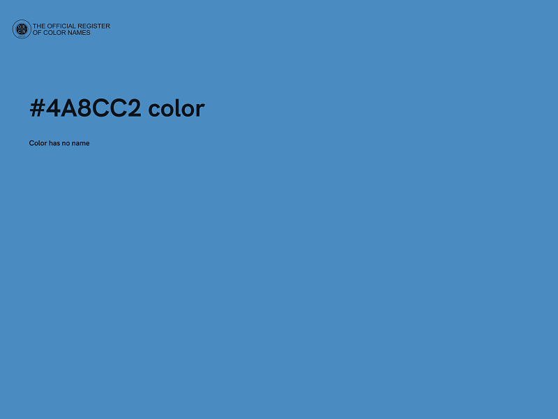 #4A8CC2 color image