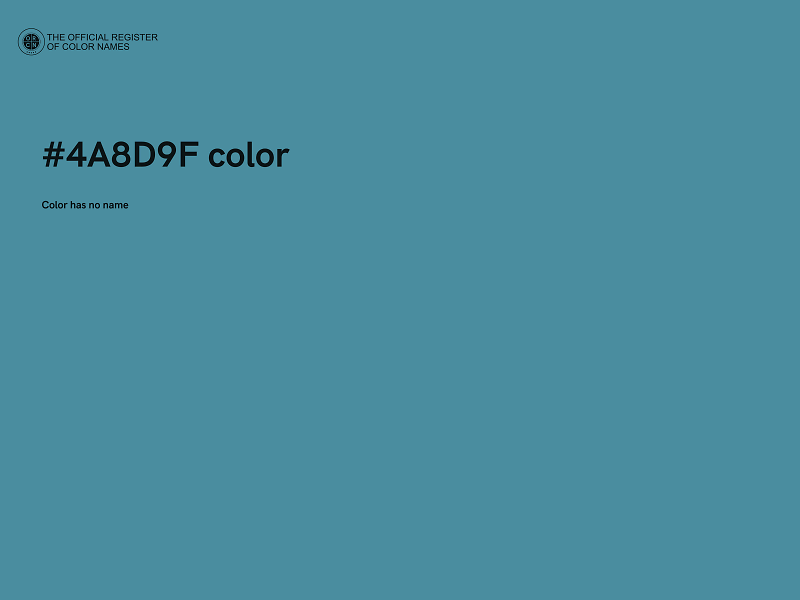 #4A8D9F color image