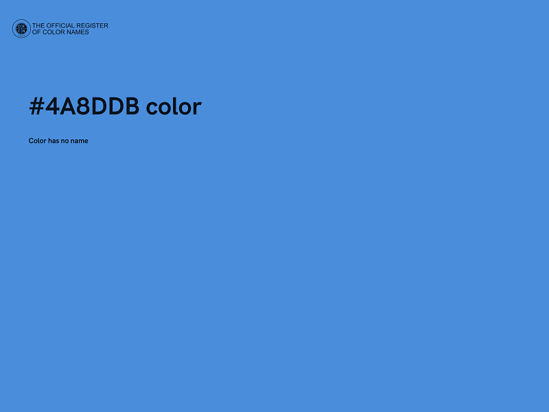 #4A8DDB color image