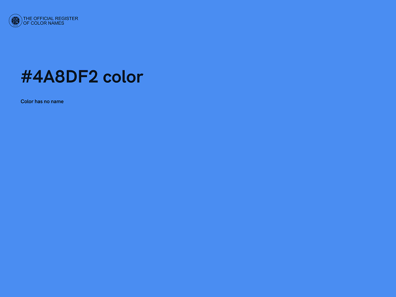 #4A8DF2 color image