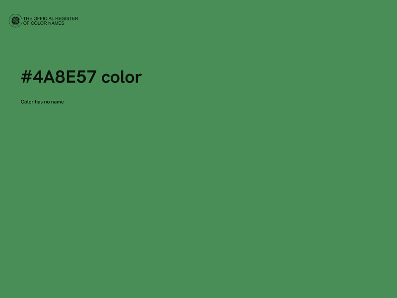 #4A8E57 color image