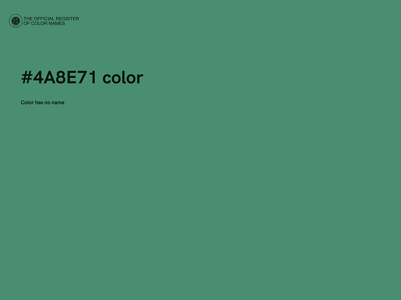 #4A8E71 color image