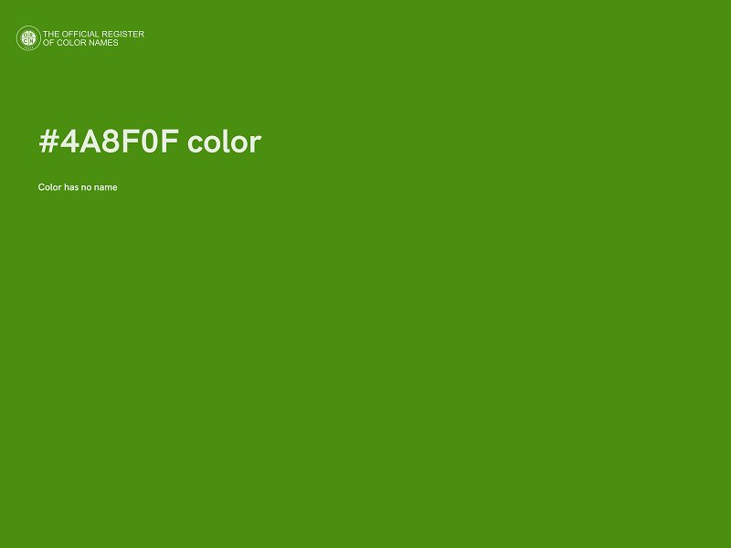 #4A8F0F color image