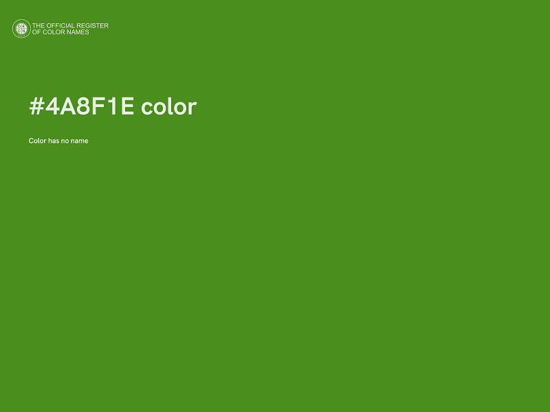 #4A8F1E color image