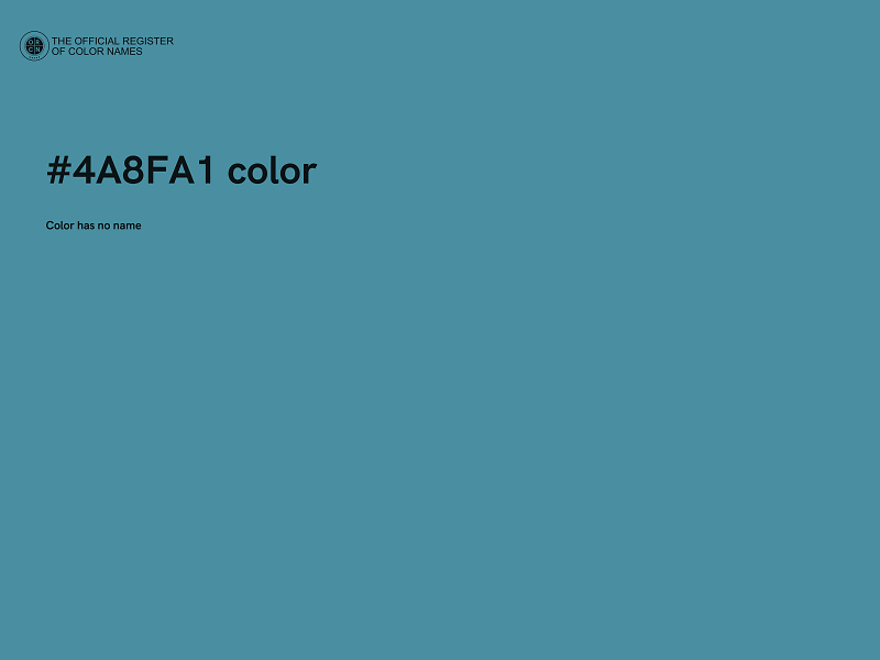 #4A8FA1 color image