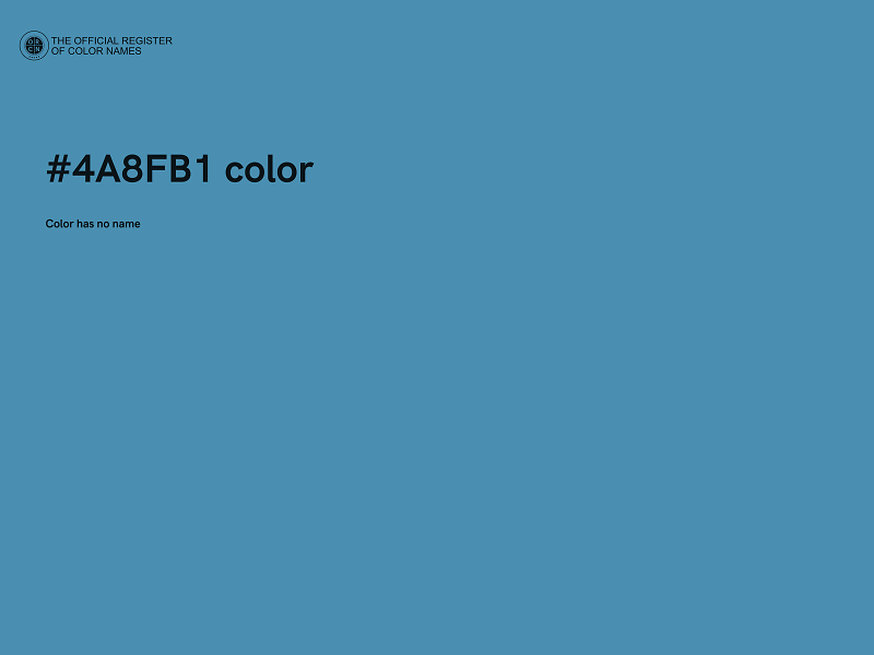 #4A8FB1 color image