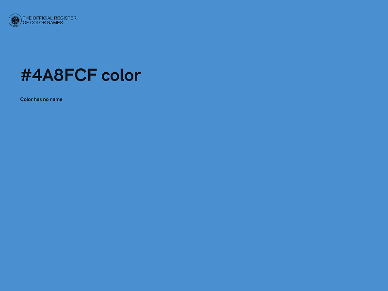 #4A8FCF color image