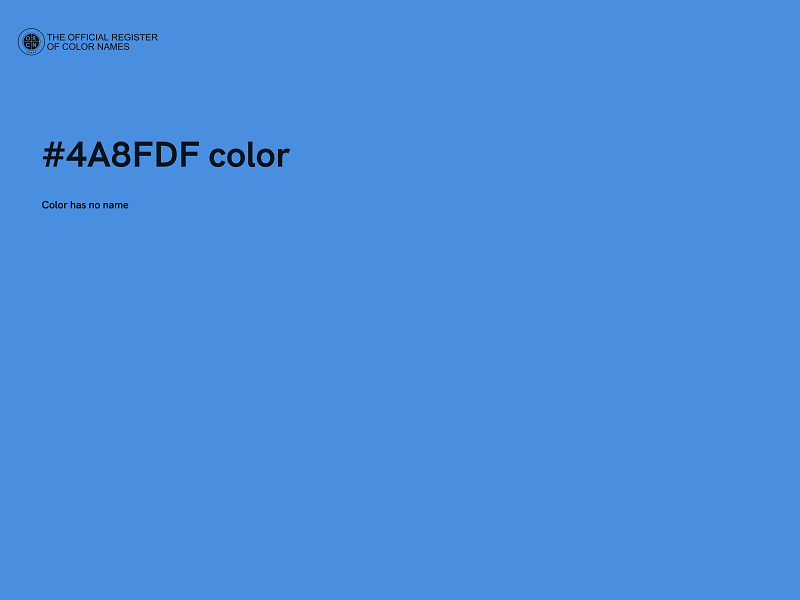 #4A8FDF color image