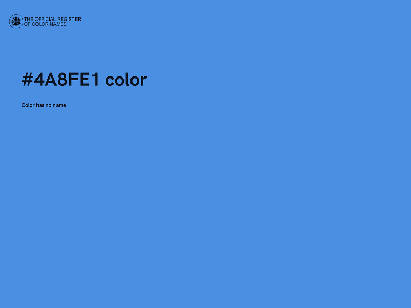 #4A8FE1 color image