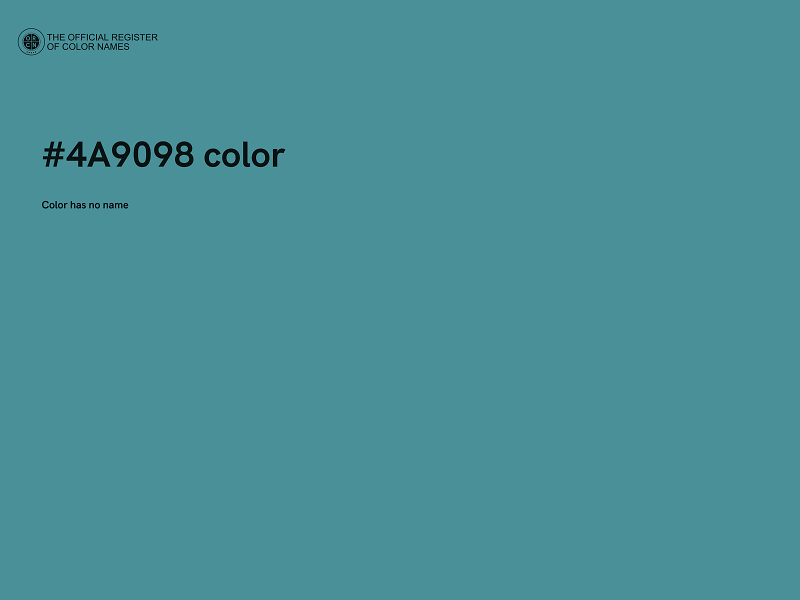 #4A9098 color image