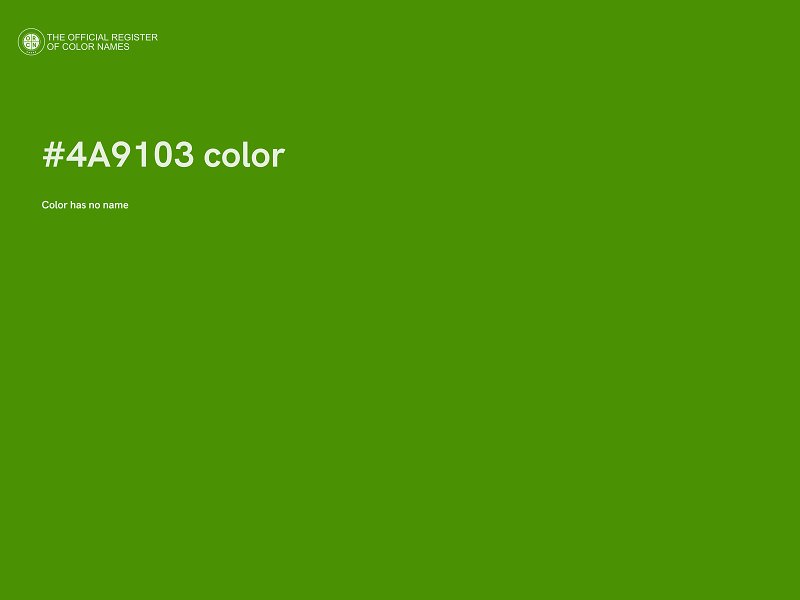 #4A9103 color image