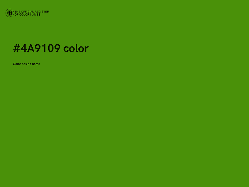 #4A9109 color image