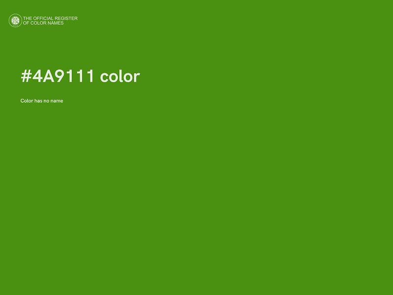 #4A9111 color image