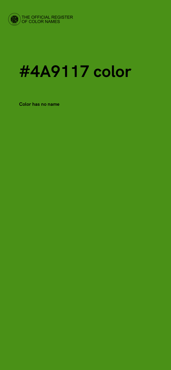#4A9117 color image