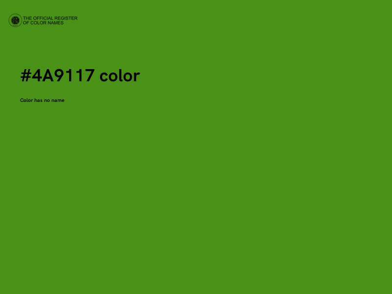 #4A9117 color image