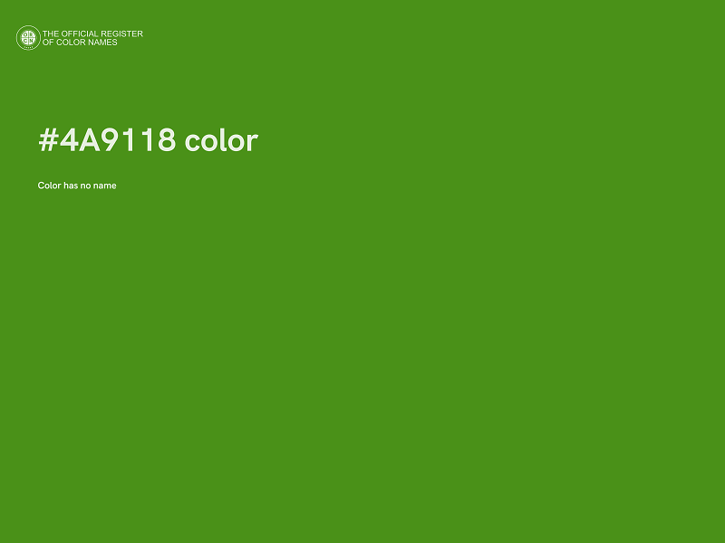 #4A9118 color image