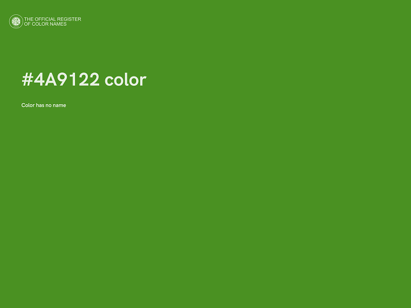 #4A9122 color image