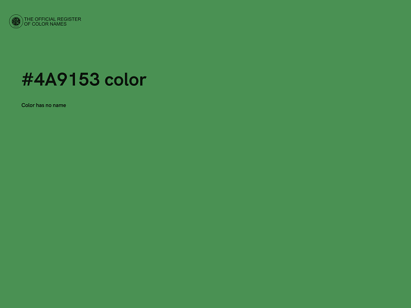 #4A9153 color image