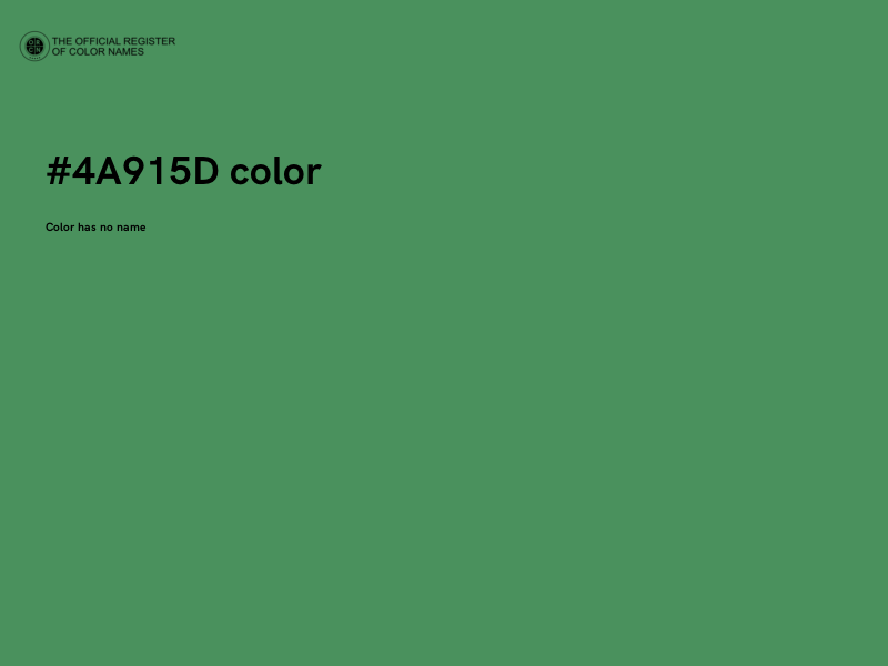 #4A915D color image