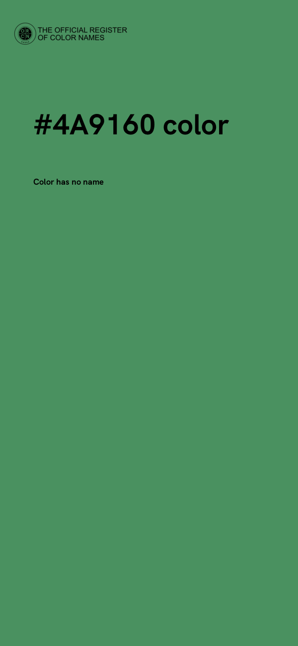 #4A9160 color image