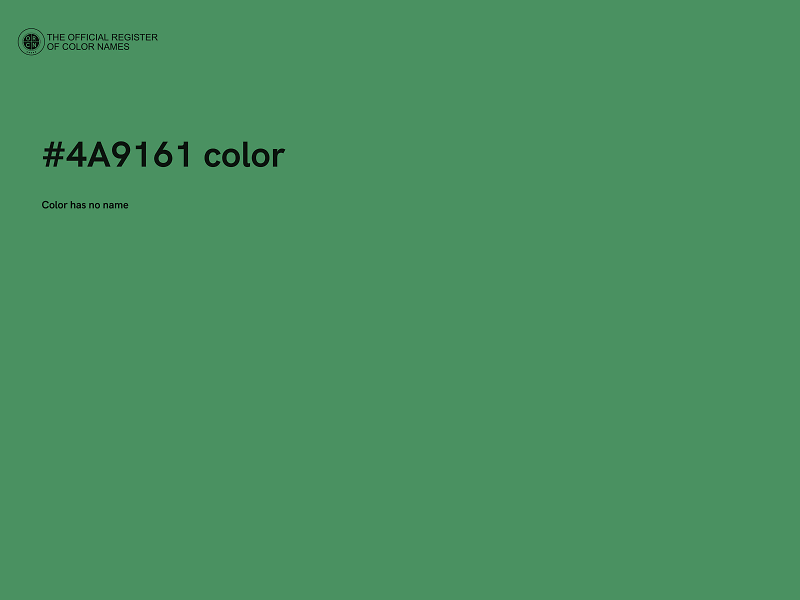 #4A9161 color image