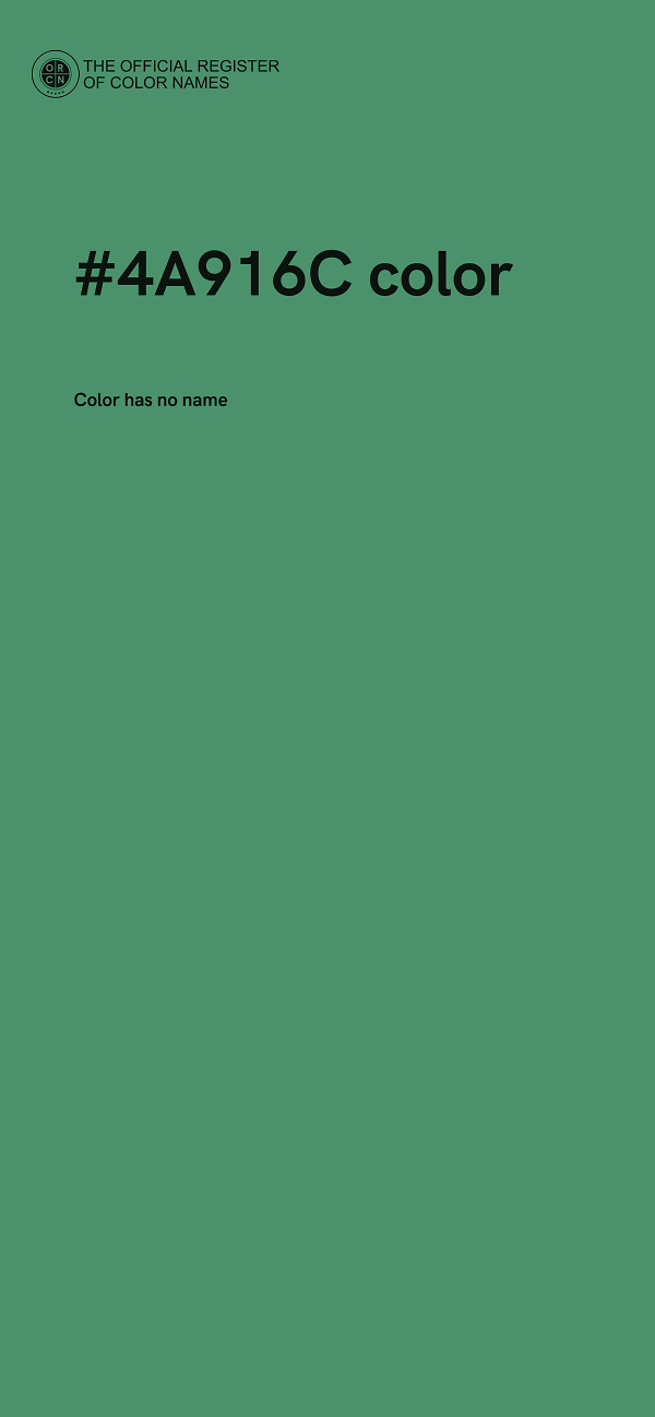 #4A916C color image