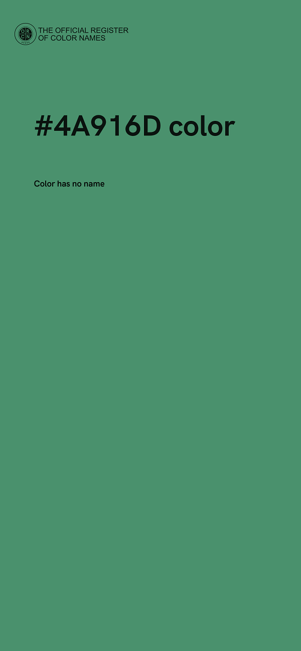 #4A916D color image