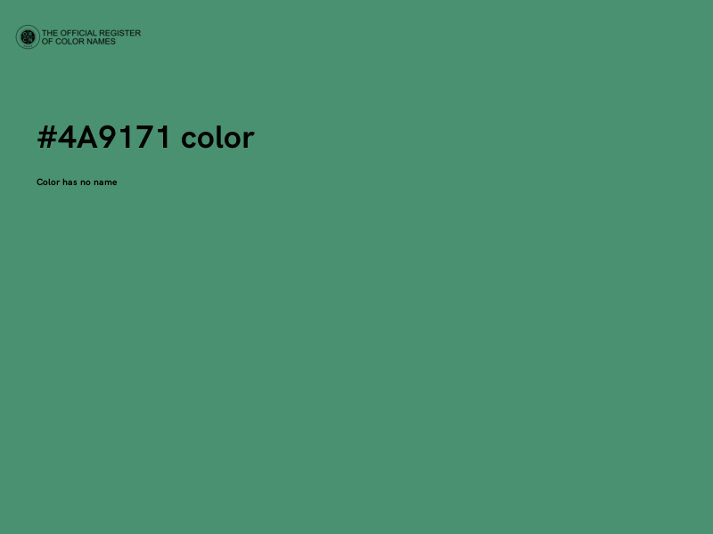 #4A9171 color image