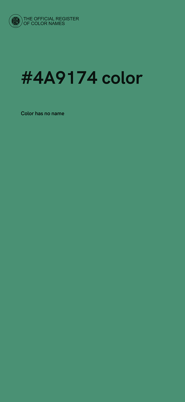 #4A9174 color image