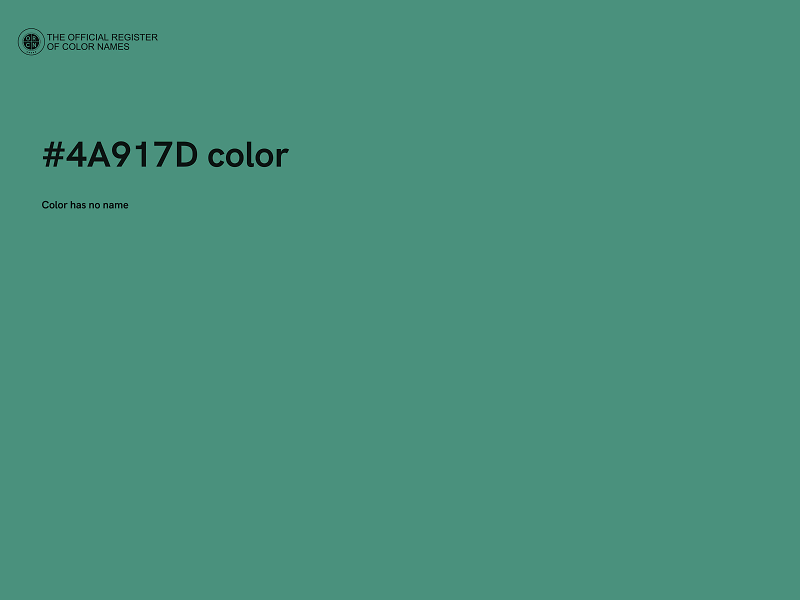 #4A917D color image