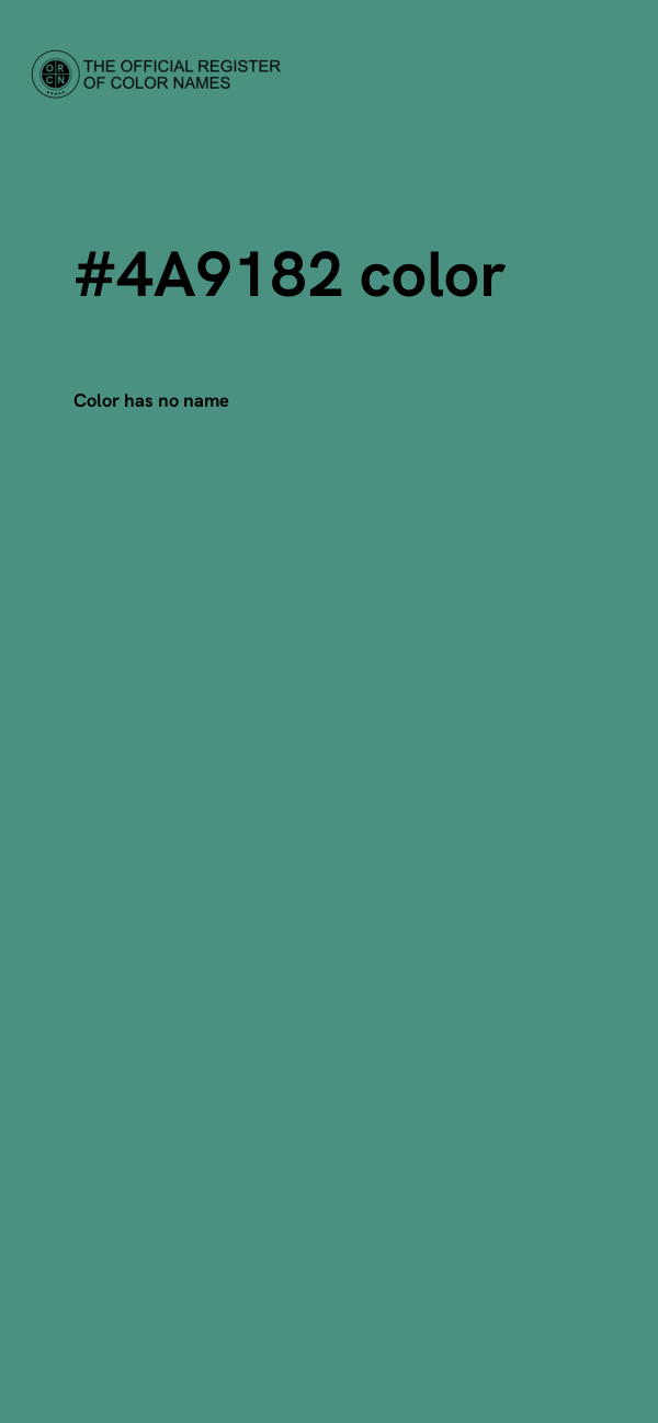 #4A9182 color image