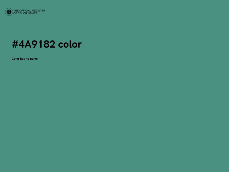 #4A9182 color image