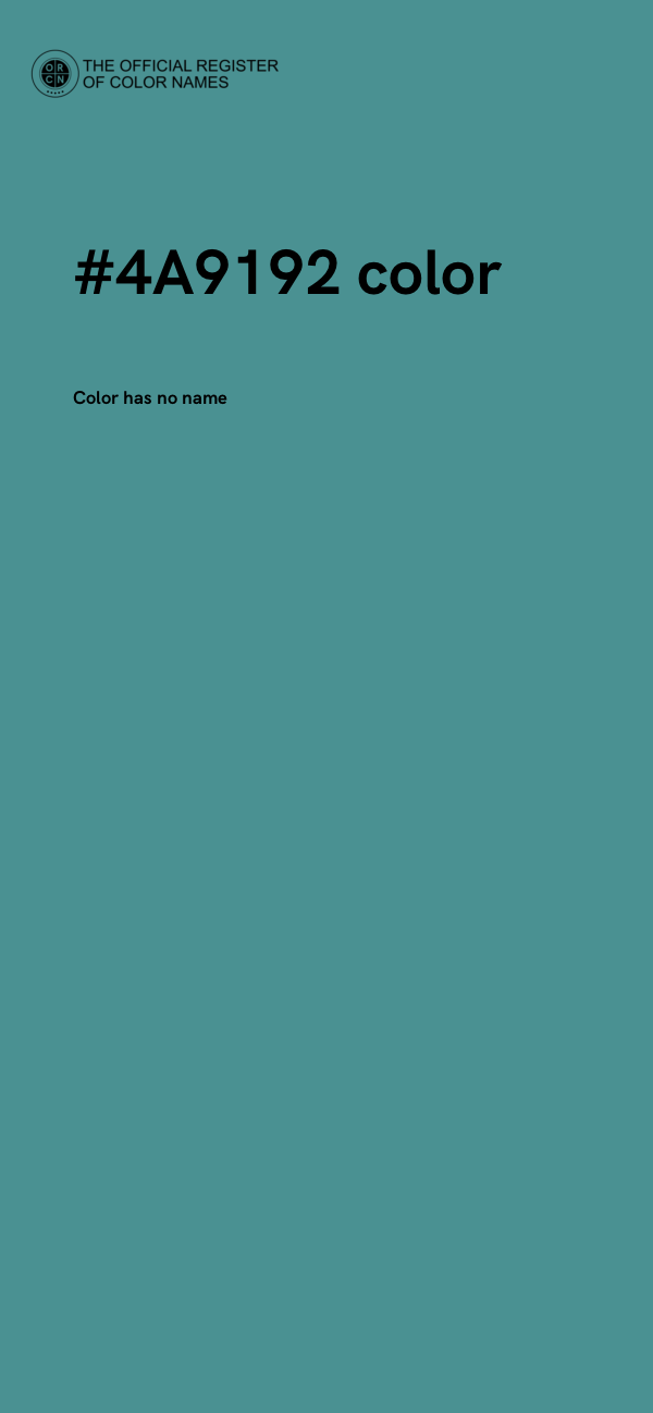 #4A9192 color image