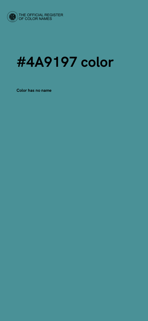 #4A9197 color image