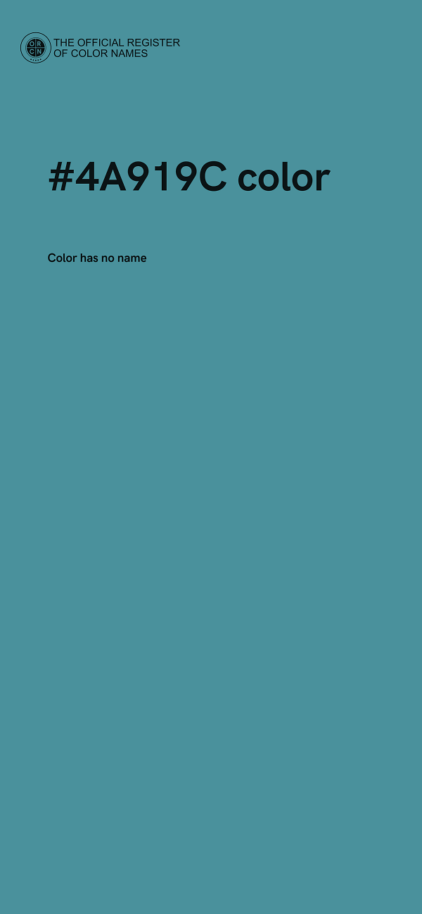 #4A919C color image