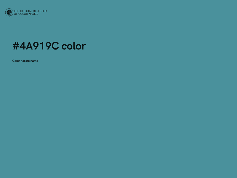 #4A919C color image