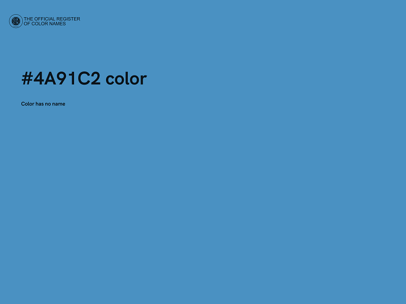 #4A91C2 color image