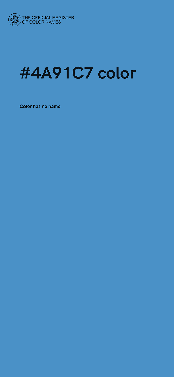 #4A91C7 color image