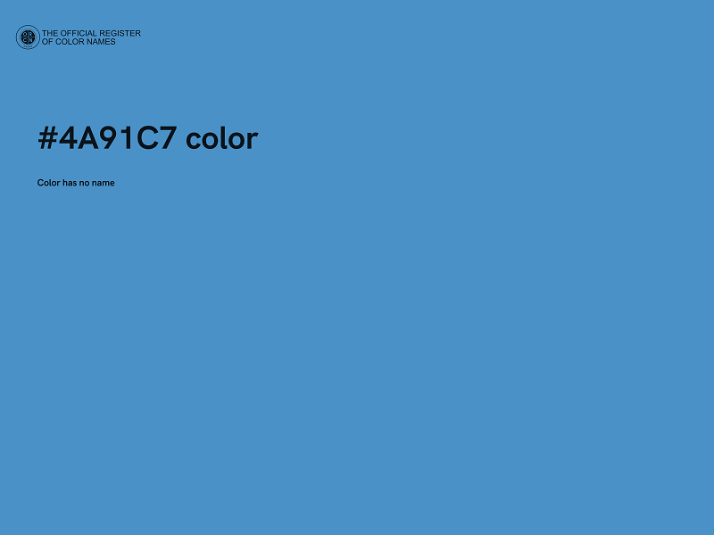 #4A91C7 color image