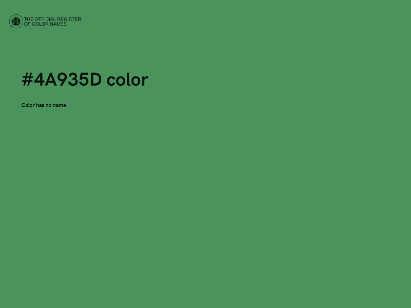 #4A935D color image