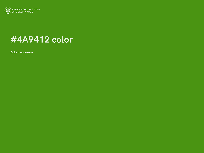 #4A9412 color image