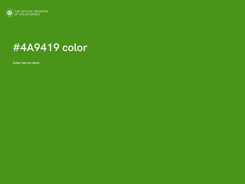 #4A9419 color image